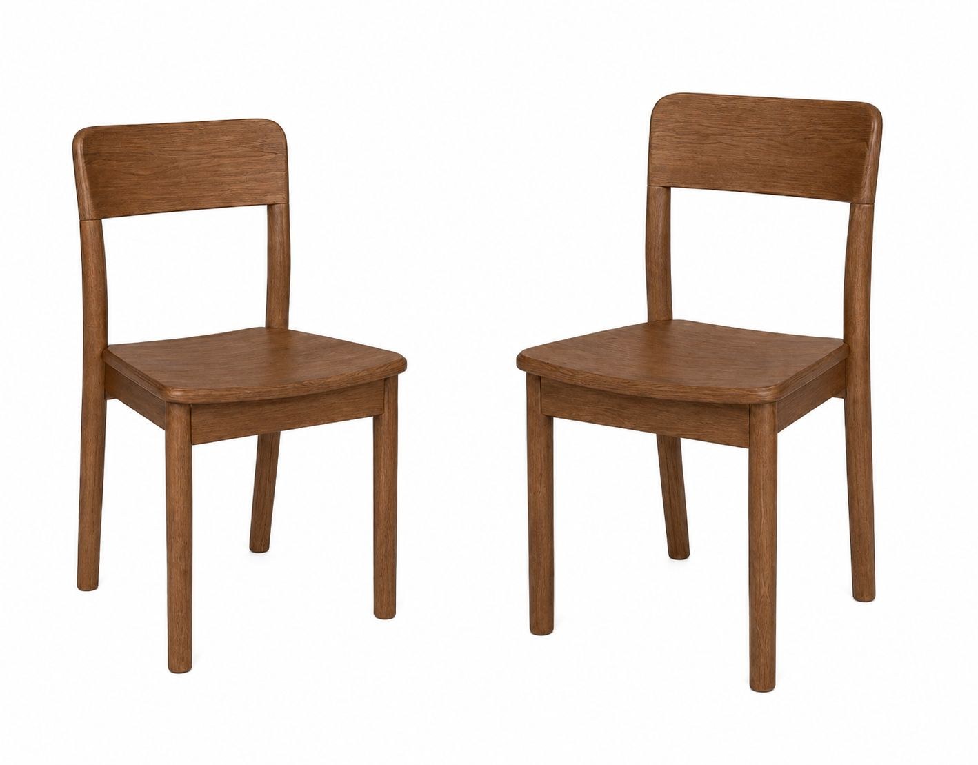 Set of four matching EXTENDR hardwood dining chairs